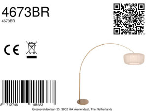 lámparadearcoenbronceconpantalladelinonegrosteinhauersparkledlight-8a