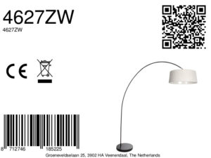 lámparadearconegraconpantallacolorcremamexlitesolva-8a