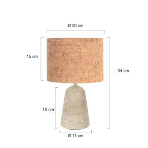 lámparademesaconpantalladecorchoybasedetravertinoannelighttravino-7