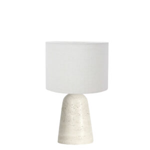 lámparademesaconpantalladelinoybasedetravertinoannelighttravino-1