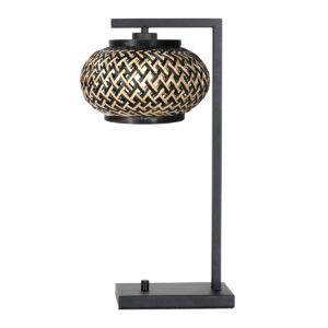 lámparademesanegraconpantalladebambúnaturalsteinhauerstang-1