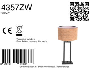 lámparademesanegraconpantalladecorchograndesteinhauerstang-8a