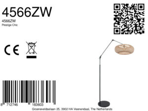 lámparadepiecongranpantalladebambúybasenegrasteinhauerprestigechic-8a