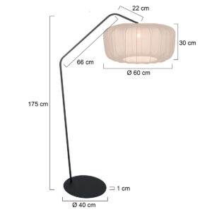 lámparadepienegraconpantallacolorcremaannelightannezigzag-7