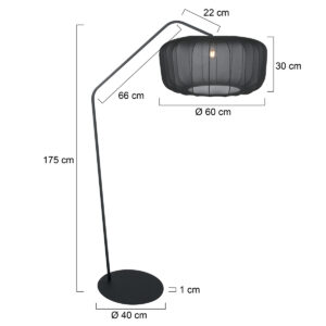 lámparadepienegraconpantalladetelanegraannelightannezigzag-7