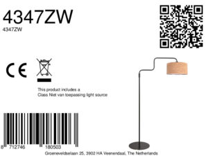 lámparadepieregulableconpantalladecorchoyestructuranegrasteinhauerbloeba-8a