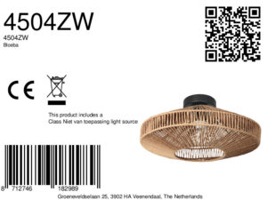 lámparadetechonegraconpantallaanchadecuerdasteinhauerbloeba-8a