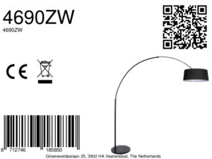 modernalámparadearconegraconpantalladelinonegrosteinhauersparkledlight-8a