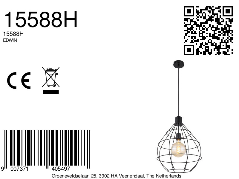 globo-lámparacolgante-edwin-negro-metal-ø37cm-e27-15588h-8a