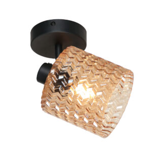 lámparadeparednegraconpantalladevidrioámbarmexliteocre-12