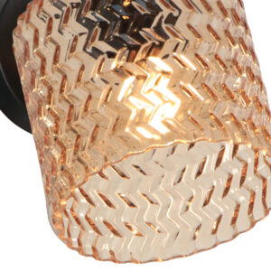 lámparadeparednegraconpantalladevidrioámbarmexliteocre-4