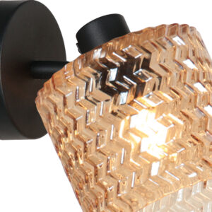 lámparadeparednegraconpantalladevidrioámbarmexliteocre-5