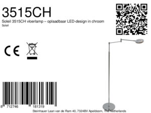 lámparadepieledinalámbricaencromoconbrazoajustablesteinhauersoleil-8a