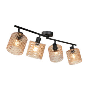 lámparadetechonegraconcuatropuntosdeluzámbarmexliteocre-1