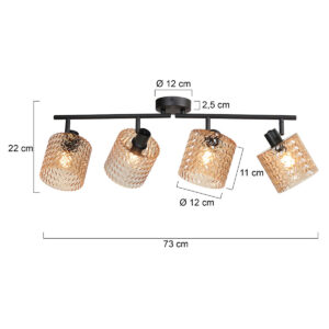 lámparadetechonegraconcuatropuntosdeluzámbarmexliteocre-7