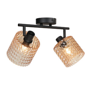 lámparadetechonegracondospuntosdeluzámbarmexliteocre-10