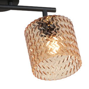 lámparadetechonegracondospuntosdeluzámbarmexliteocre-5