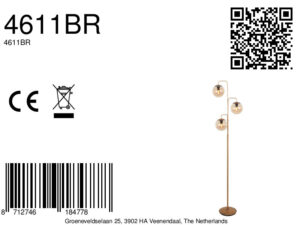 steinhauer-lámparadepie-bollique-bronce-vidriometal-ø40cm-e14-4611br-8a