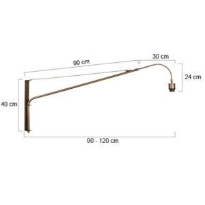 aplique/extensibleparedlámparabroncesinpantallae27steinhauerelegantclassy-7
