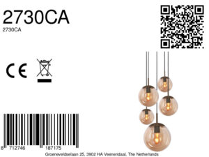 lámparacolgante5lucesvidrioámbarsteinhauerbollique-8a