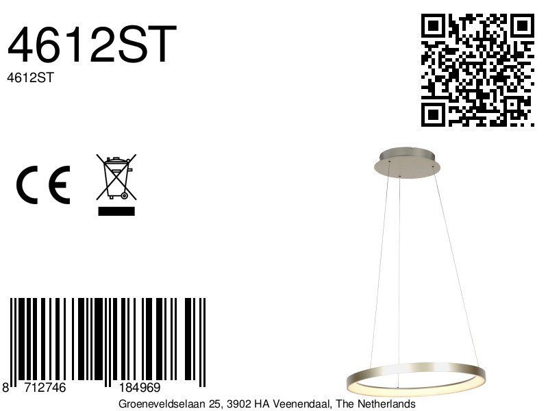 lámparacolgantedeanillodeaceroconledregulablesteinhauerringlede-8a