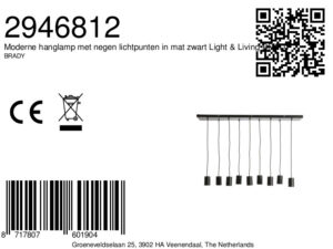 lámparacolgantemodernaconnuevepuntosdeluzennegromatelight&livingbrady-8a