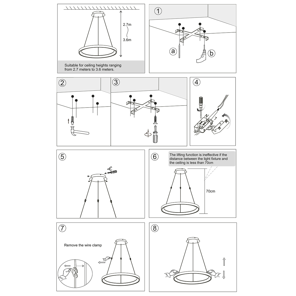 lámparacolganteredondadorada57cmconledsteinhauerringlede-9