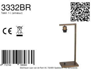 lámparademesabroncesteinhauersinpantallae27-8a