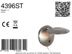 lámparadeparedajustabledeacerocondiseñoledsteinhauerzenith2-8a