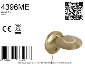 lámparadeparedajustabledelatónledsteinhauerzenith2-8a