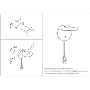 lámparadeparedajustabledelatónledsteinhauerzenith2-9