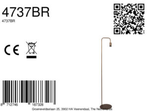 lámparadepiebroncesinpantallae27steinhauerstang-8a