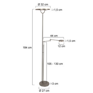 lámparadepiedeaceroconuplightylámparadelecturaledsteinhauersoleil2-7