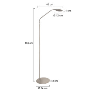 lámparadepiedelecturasteinhauerzenith2deaceroajustable-7