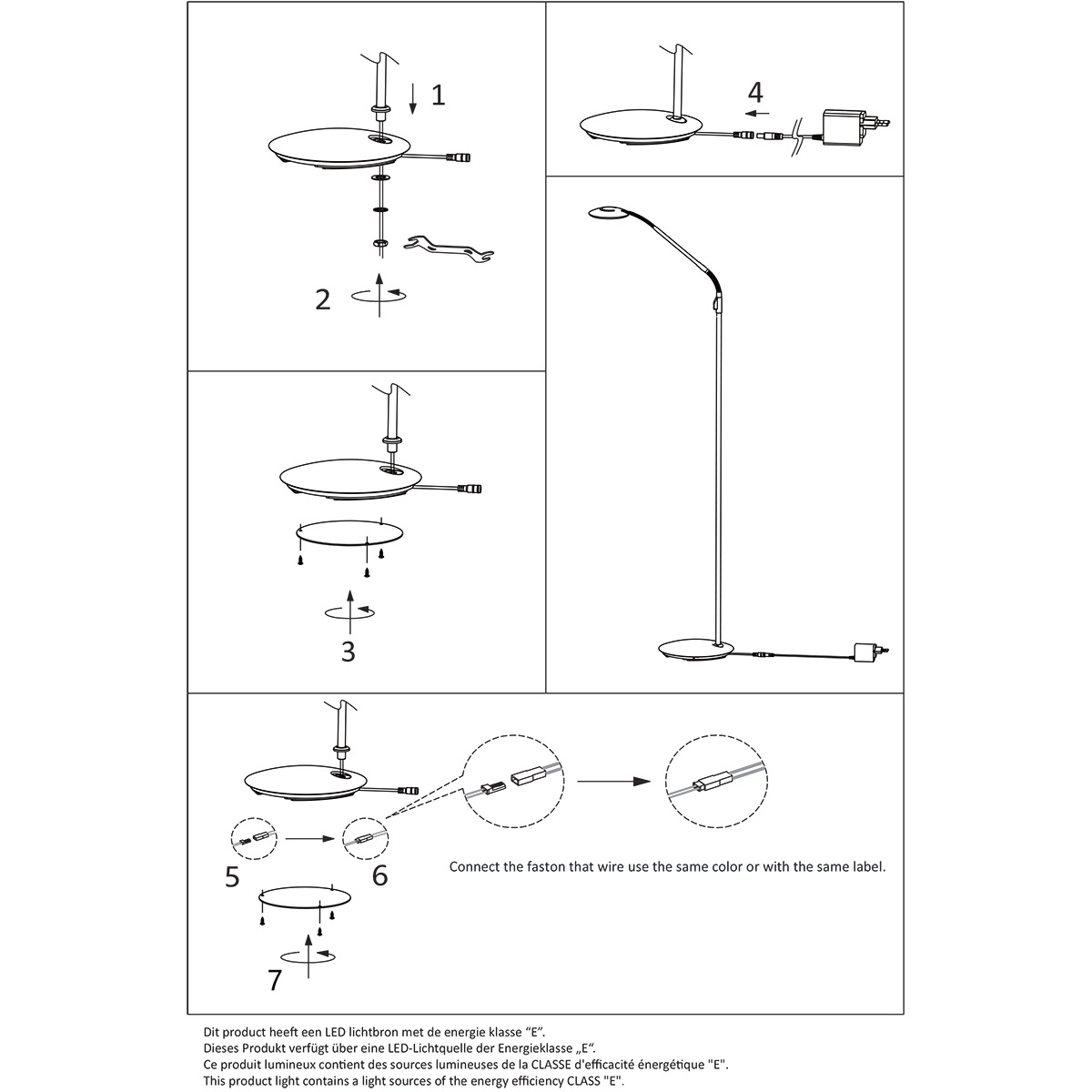 lámparadepiedelecturasteinhauerzenith2deaceroajustable-9