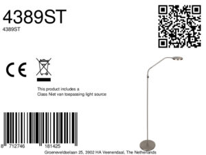 lámparadepieelegantedeaceroconcabezalajustablesteinhauersoleil2-8a