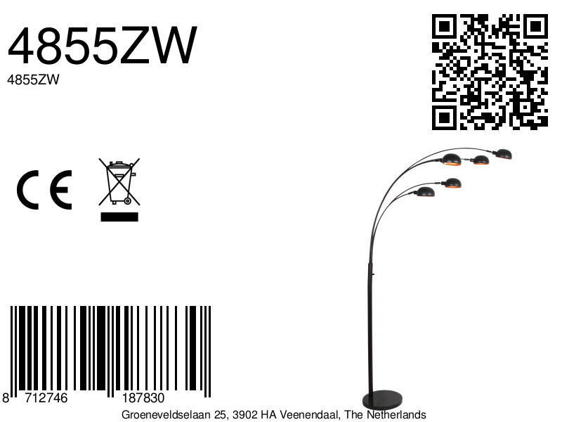 lámparadepienegrade5lucesconpiedemármolmexlitepentra-8a