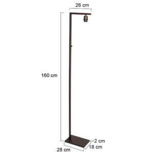 lámparadesuelocacaosteinhauersinpantallae27-7