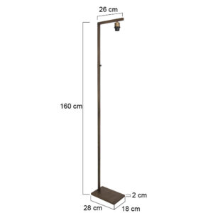 lámparadesuelodebroncesteinhauersinpantallae27-7