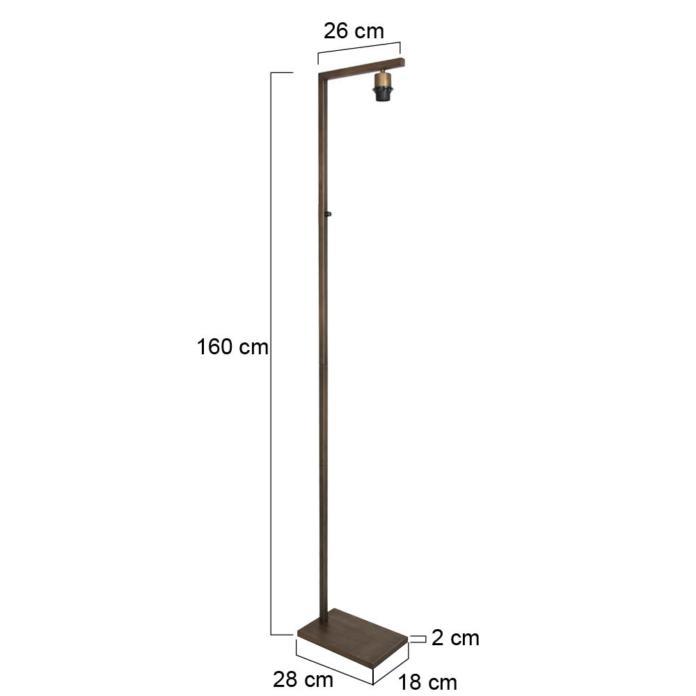lámparadesuelodebroncesteinhauersinpantallae27-7