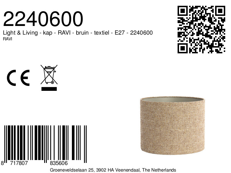 light&living-pantalladelámpara-ravi-marrón-textil-e27-2240600-8a
