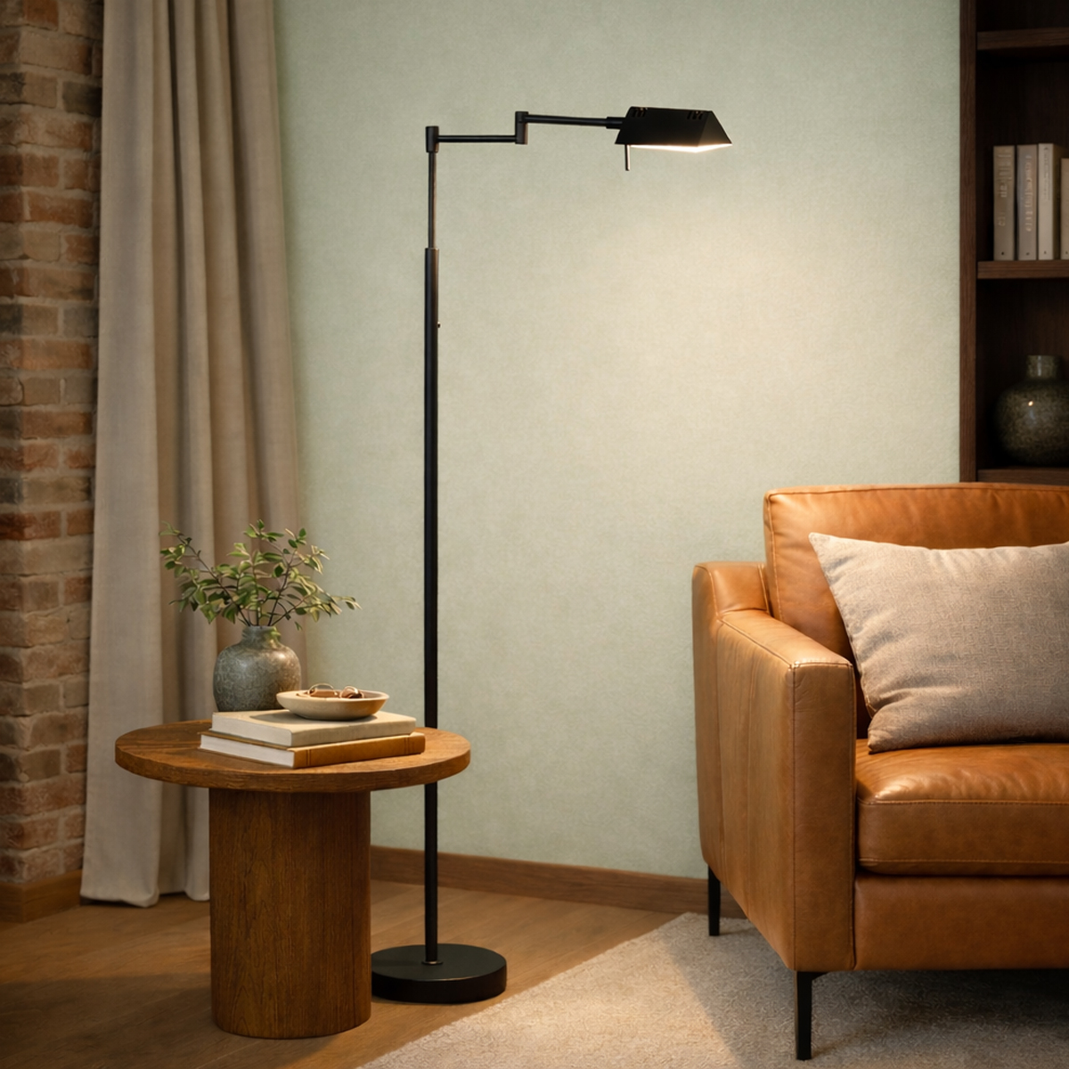 mexlite-lámparadepie-glowgo-negro-metal-lámparadelectura-led-4603zw-2