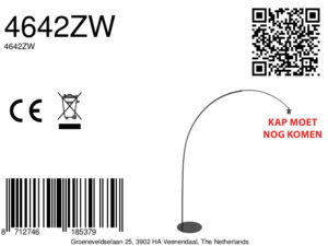 lámparadearconegraconpantalladelinoeleganteannelightingcurve-8a