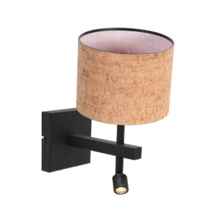 lámparadeparednegraconpantalladecorchobeigeylámparadelecturasteinhauerstang-1