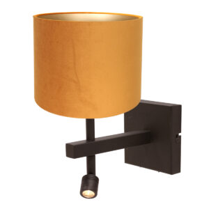 steinhauer-apliquedepared-stang-doradonegro-metaltextil-lámparadecabecera-led_e27-4870ca-1