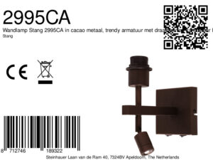 steinhauer-apliquedepared-stang-marrón-metal-lámparadecabecera-led_e27-2995ca-8a