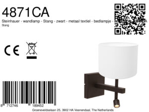 steinhauer-apliquedepared-stang-negro-metaltextil-lámparadecabecera-led_e27-4871ca-8a