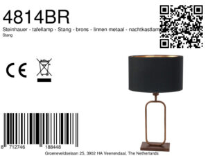 steinhauer-lámparademesa-stang-bronce-linometal-lámparadenoche-e27-4814br-8a