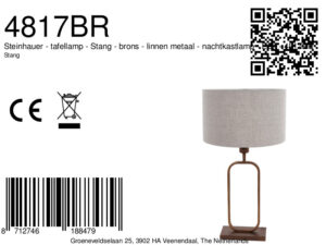 steinhauer-lámparademesa-stang-bronce-linometal-lámparadenoche-e27-4817br-8a