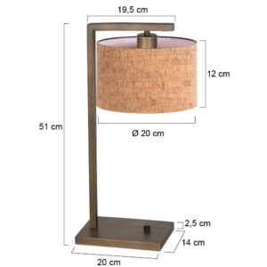 steinhauer-lámparademesa-stang-bronce-metaltextil-lámparadenoche-e27-4900br-7
